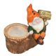 CERAMIC GARDEN GNOME PLANT POT