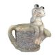CERAMIC FROG PLANT POT