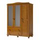 SOLID WOOD 3 DOOR WARDROBE